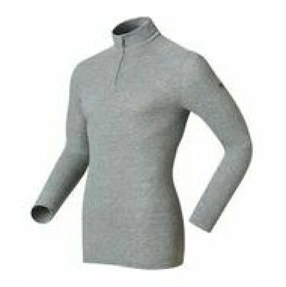 Heren Odlo Shirt l/s tneck 1/2 zip warm