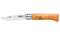 Opinel N0.08 classic carbon niet rvs/hout virobloc