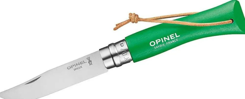 Opinel N°07 RVS leren koord zakmes