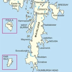 Ordnance Survey Wandelkaart 004 Shetland