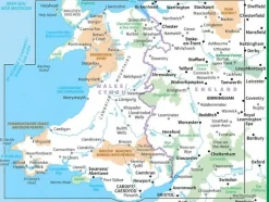 Ordnance Survey Wegenkaart 6 Wales - Midlands West
