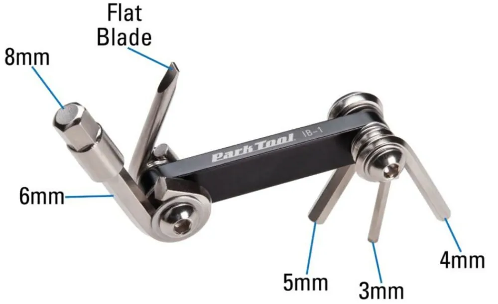 Park Tool IB-1 i-Beam Mini Tool 6 Functies