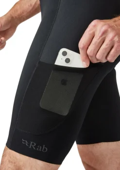 Heren Rab Cinder cargo bib shorts