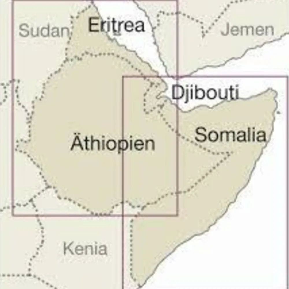 Reise know how Landkaart Ethiopie, Somalië