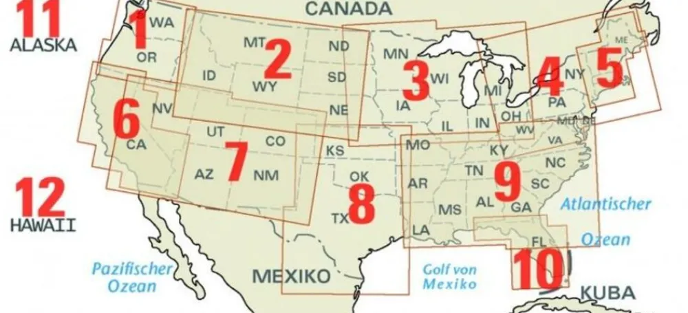 Reise know how Wegenkaart USA 8 Zuid