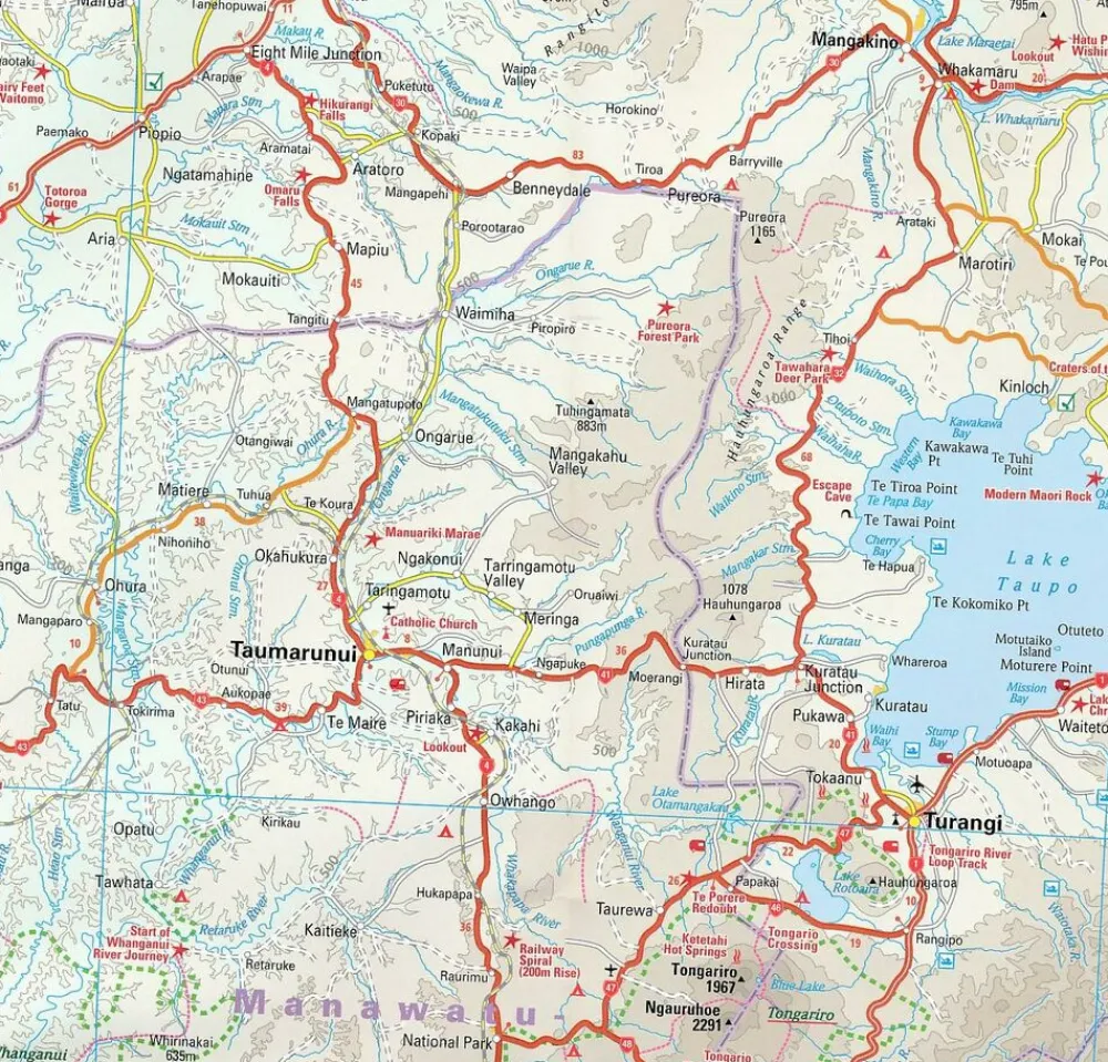 Reise know how Wegenkaart New Zealand North Island 1:550.000
