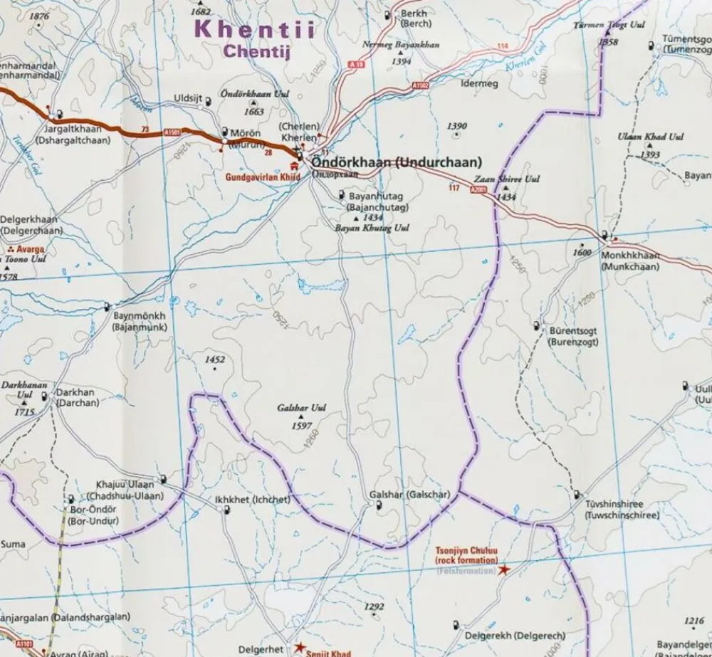 Reise know how Wegenkaart Mongolië