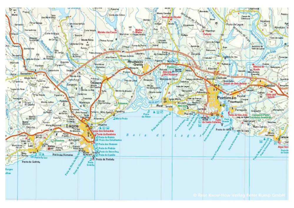 Reise know how Wegenkaart Algarve