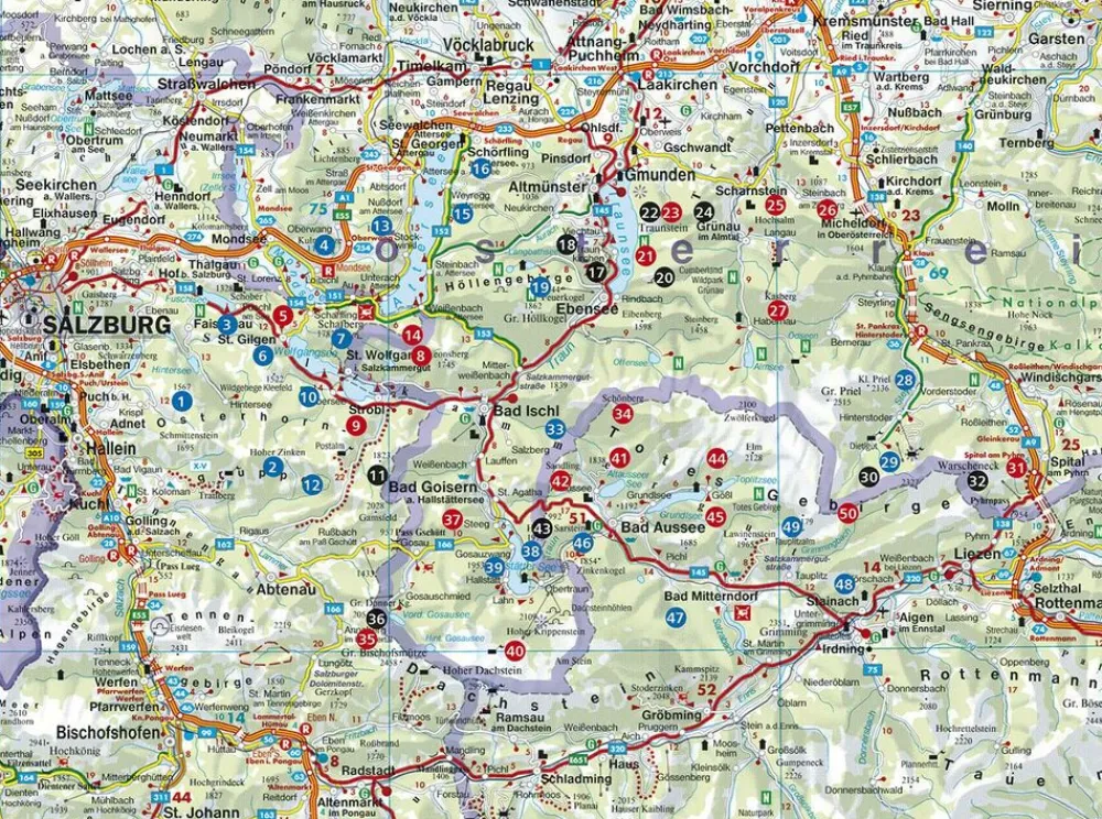 Rother Wandelgids Salzkammergut Wanderbuch