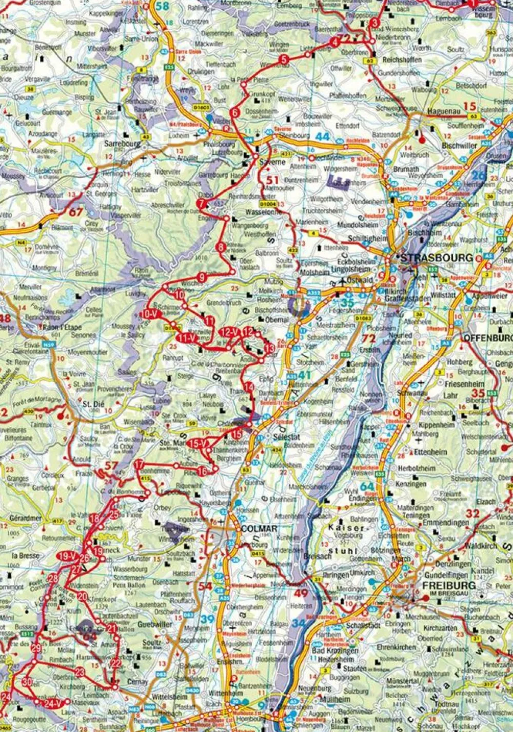 Rother Wandelgids Vogesen-Durchquerung GR5 GR53 GR531