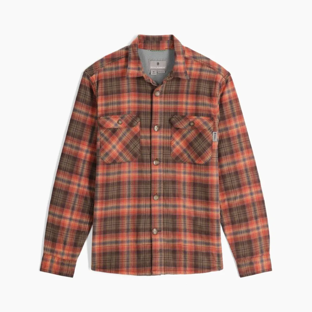 Heren Royal Robbins Snowcap lined flannel l/s
