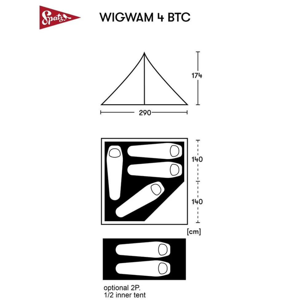 spatz Wigwam 4 BTC brown sand