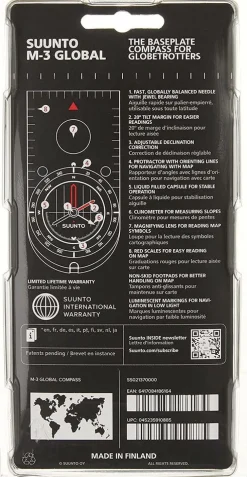 Suunto Plaatkompas M-3 G/CL CM Global Balance System
