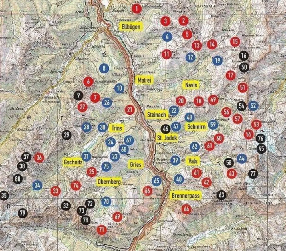 Tyrolia Wandelgids Wipptaler Wanderbuch